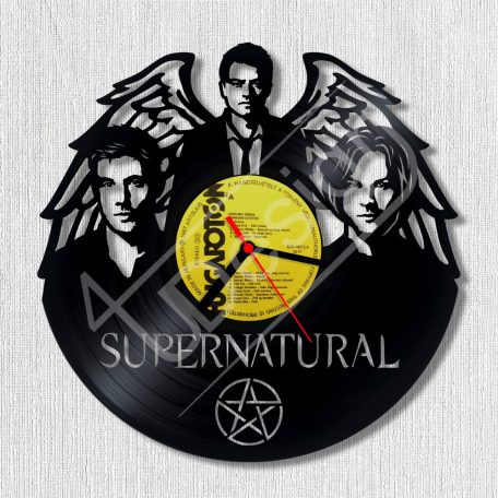 SUPERNATURAL hanglemez óra - bakelit óra