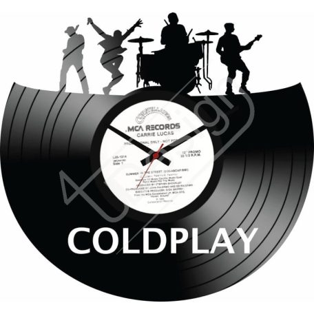 Coldplay hanglemez óra - bakelit óra