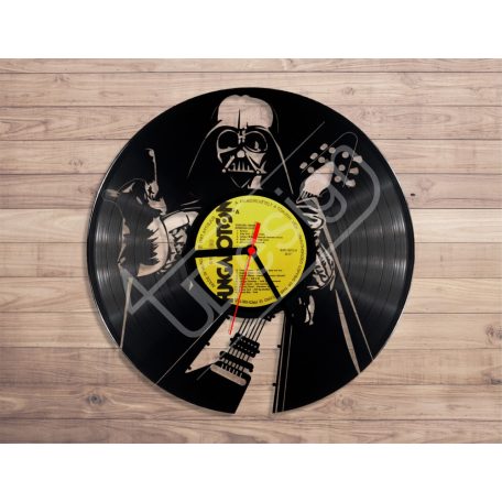 Darth Vader gitárral hanglemez óra - bakelit óra