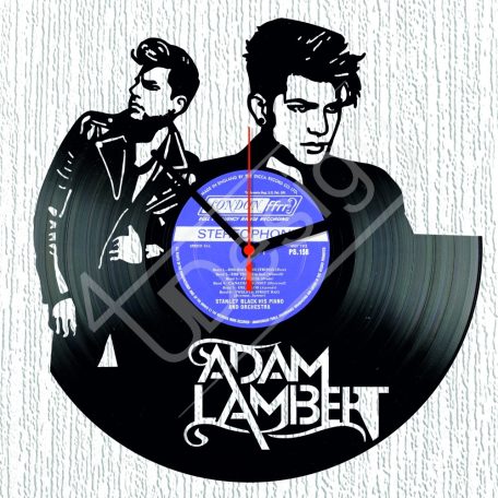 Adam Lambert hanglemez óra - bakelit óra