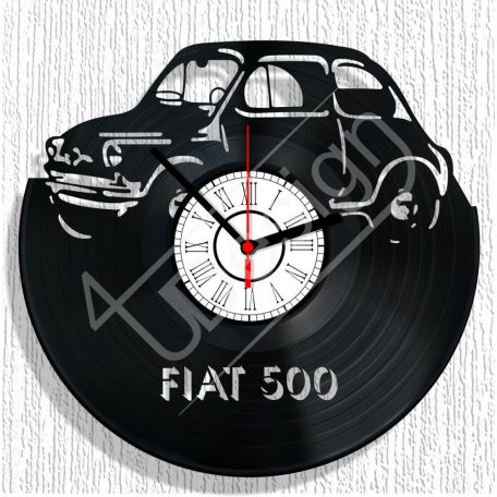 Fiat 500 hanglemez óra - bakelit óra