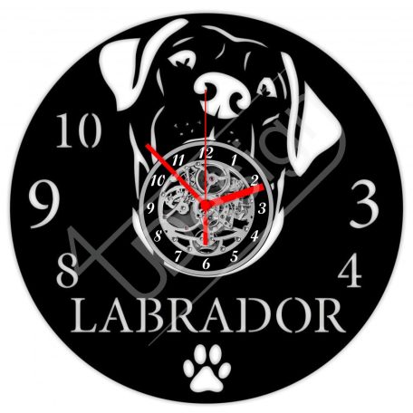 Labrador hanglemez óra - bakelit óra