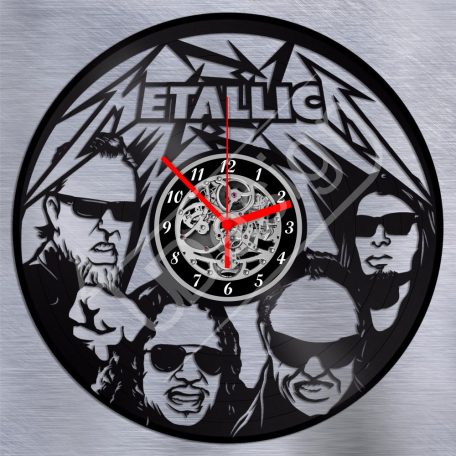 Metallica hanglemez óra - bakelit óra