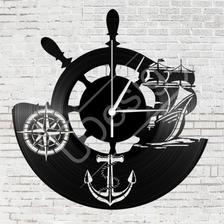 Hajós hanglemez óra - bakelit óra