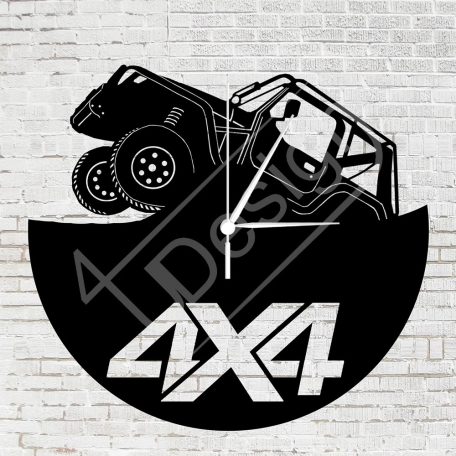 Off-road 4x4 hanglemez óra - bakelit óra