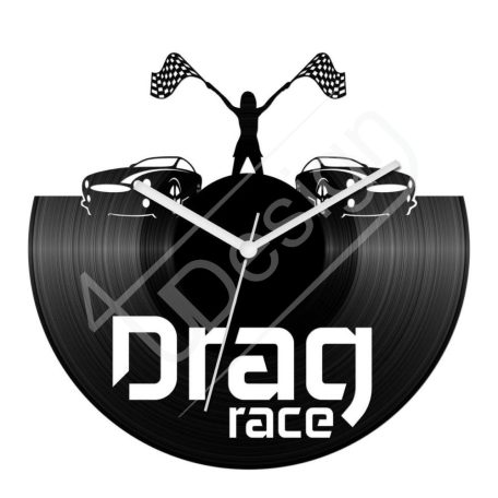 Bakelit óra Drag Race hanglemez óra