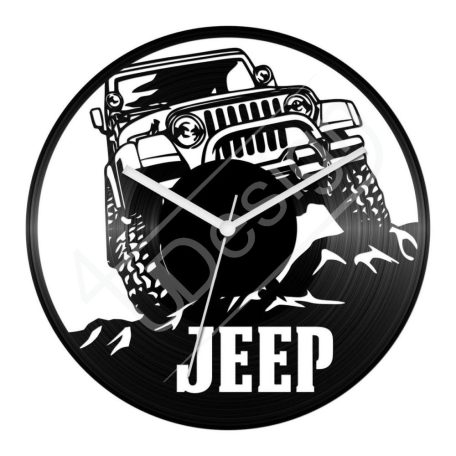 Bakelit óra Jeep 4x4 Off-Road hanglemez óra