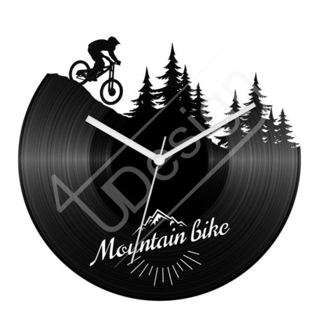 Mountain bike hanglemez óra - bakelit óra