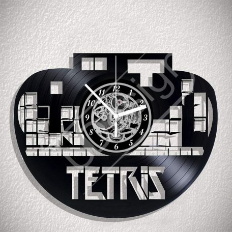 Tetris hanglemez óra - bakelit óra