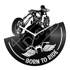 Born to be ride hanglemez óra - bakelit óra