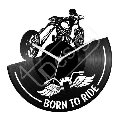 Born to be ride hanglemez óra - bakelit óra