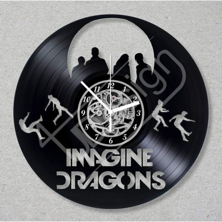 Imagine Dragons hanglemez óra - bakelit óra