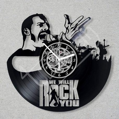 Freddie Mercury hanglemez óra - bakelit óra