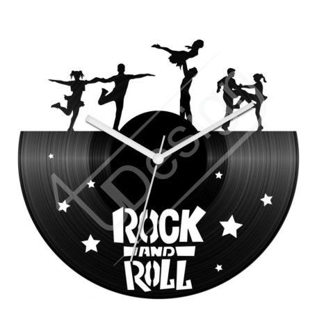 Rock And Roll hanglemez óra - bakelit óra