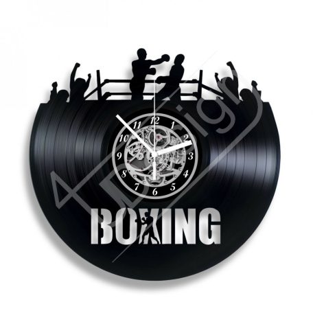 BOXING ökölvívás hanglemez óra - bakelit óra